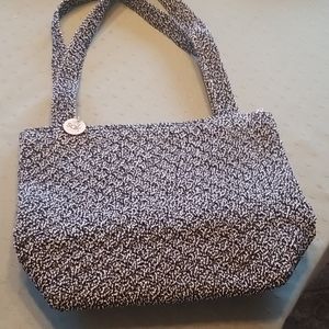 SAK Black and White Purse